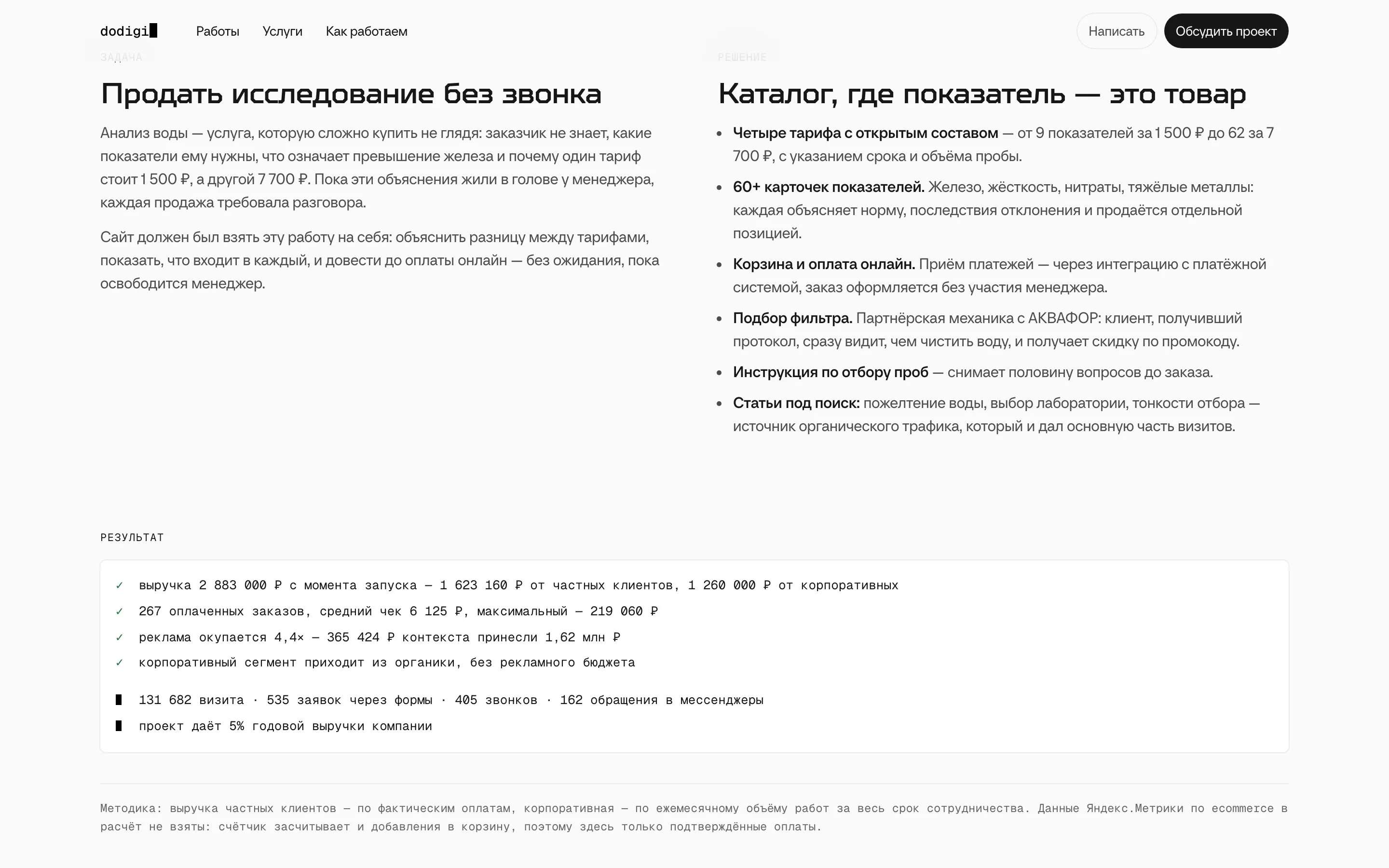 DoDigi — Кейс: задача и решение