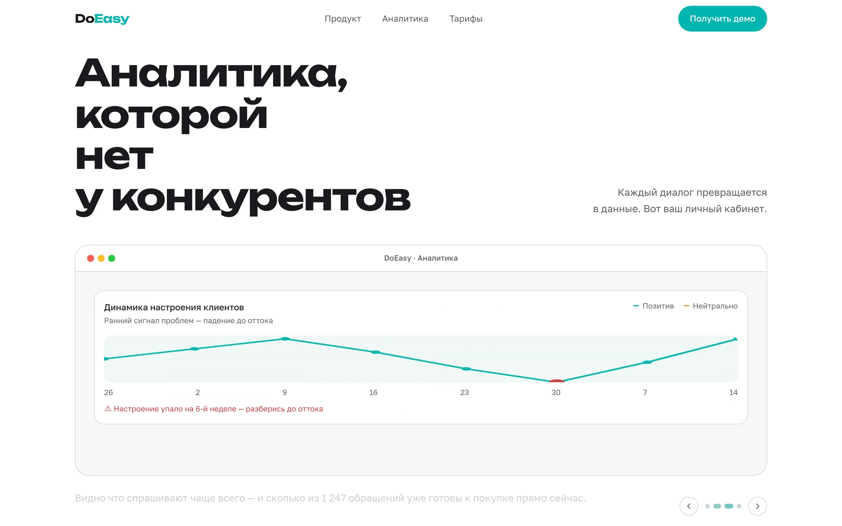 DoEasy — Аналитика, которой нет у конкурентов
